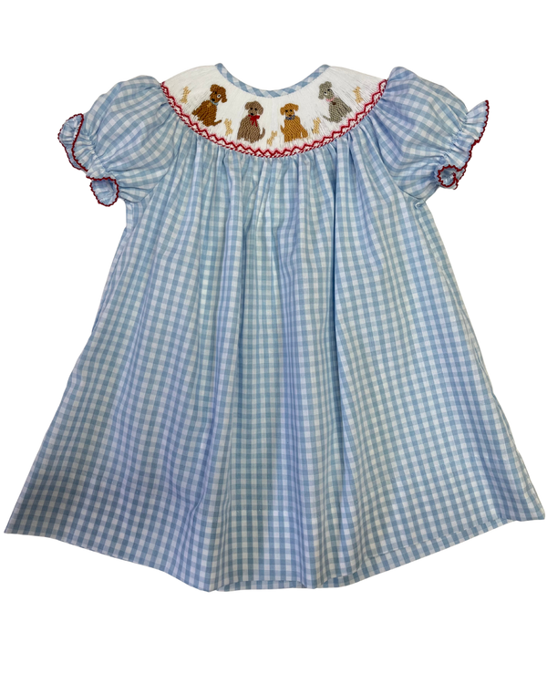 Pups Smocked Bishop Dress from Anderson Parker