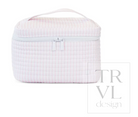 QUILTED TRAIN SET - PIMLICO STRIPE PINK from Anderson Parker