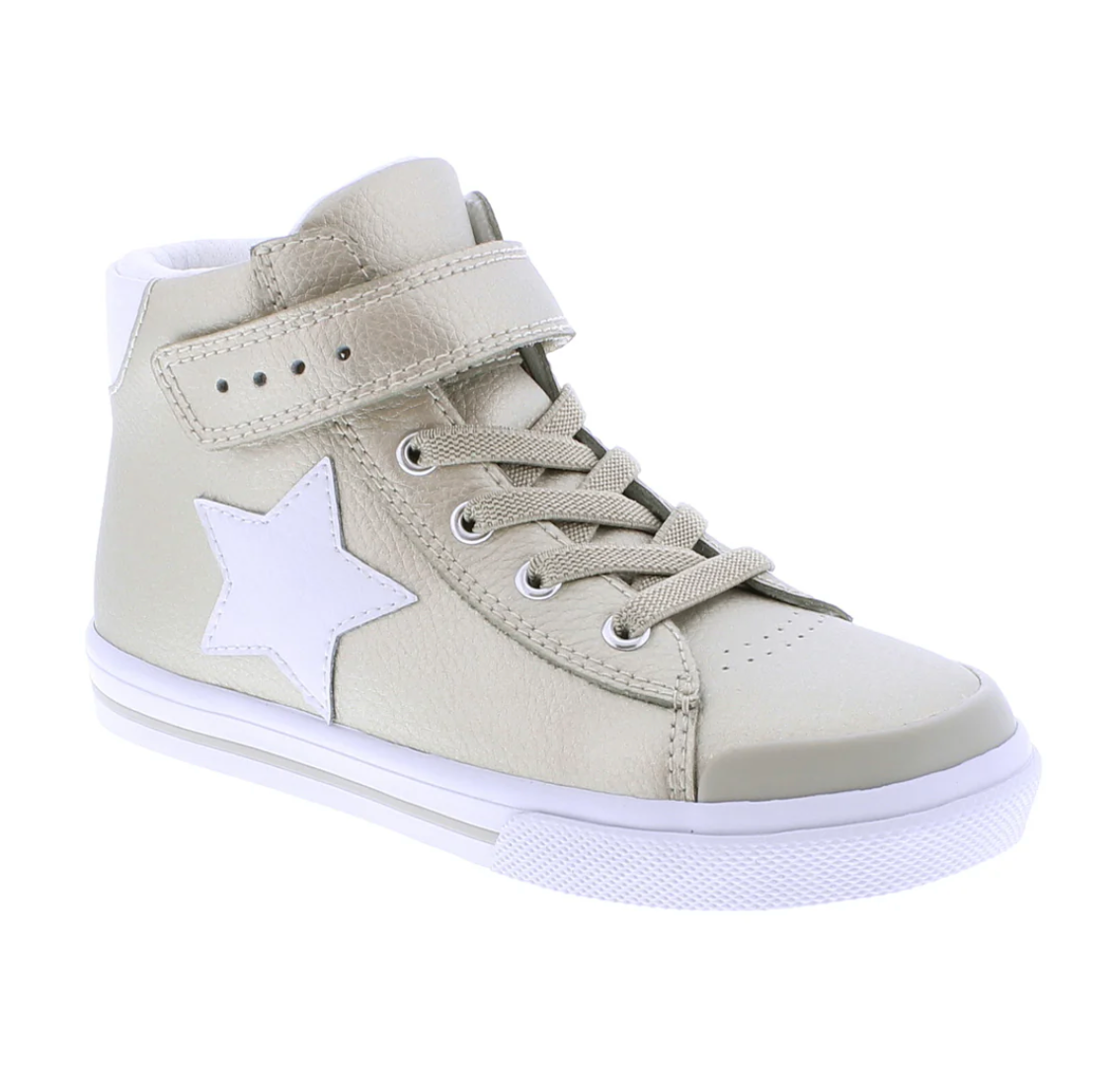 RILEY - V105-270 - Gold/White Leather from Anderson Parker