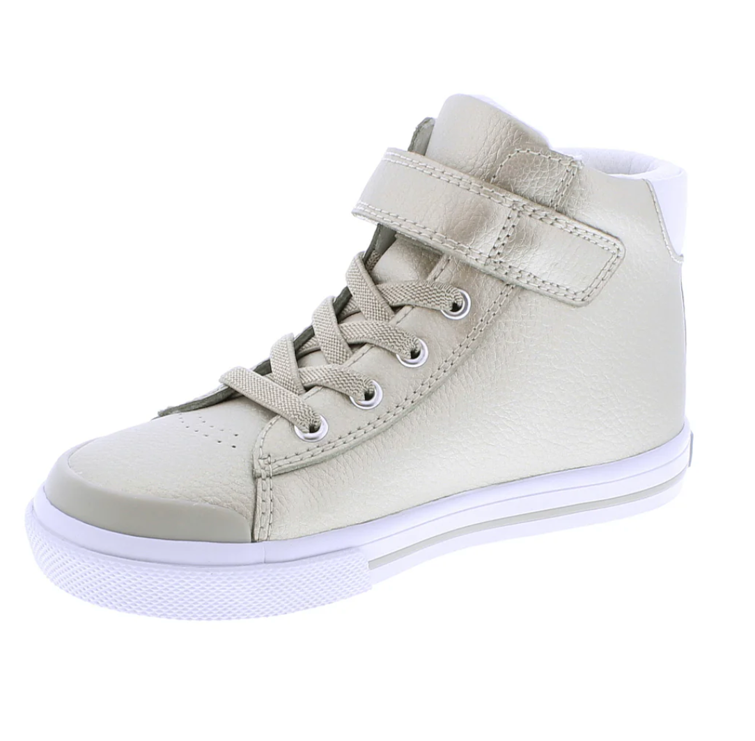 RILEY - V105-270 - Gold/White Leather from Anderson Parker