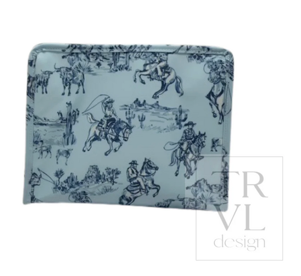 ROADIE LARGE Zip Pouch - Cowboy Toile from Anderson Parker