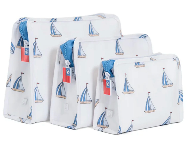ROADIE MEDIUM Zip Pouch - Sail Away from Anderson Parker