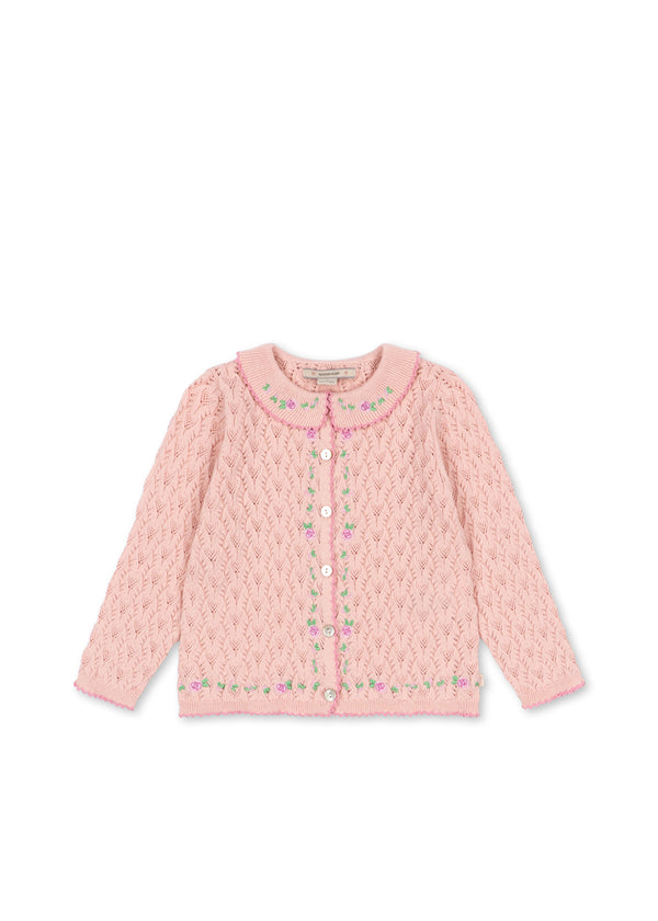 ROSIER CARDIGAN - LIGHT ROSE from Anderson Parker