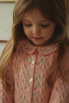 ROSIER CARDIGAN - LIGHT ROSE from Anderson Parker