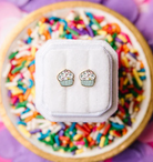 Rainbow Cupcake Stud Earrings from Anderson Parker