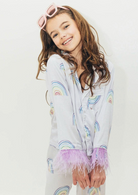 Rainbow Feather Trims Silky Set from Anderson Parker