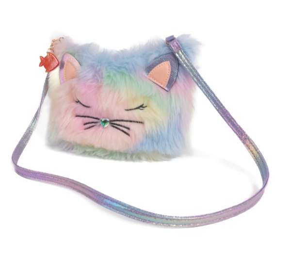Rainbow Furry Kitty Purse from Anderson Parker