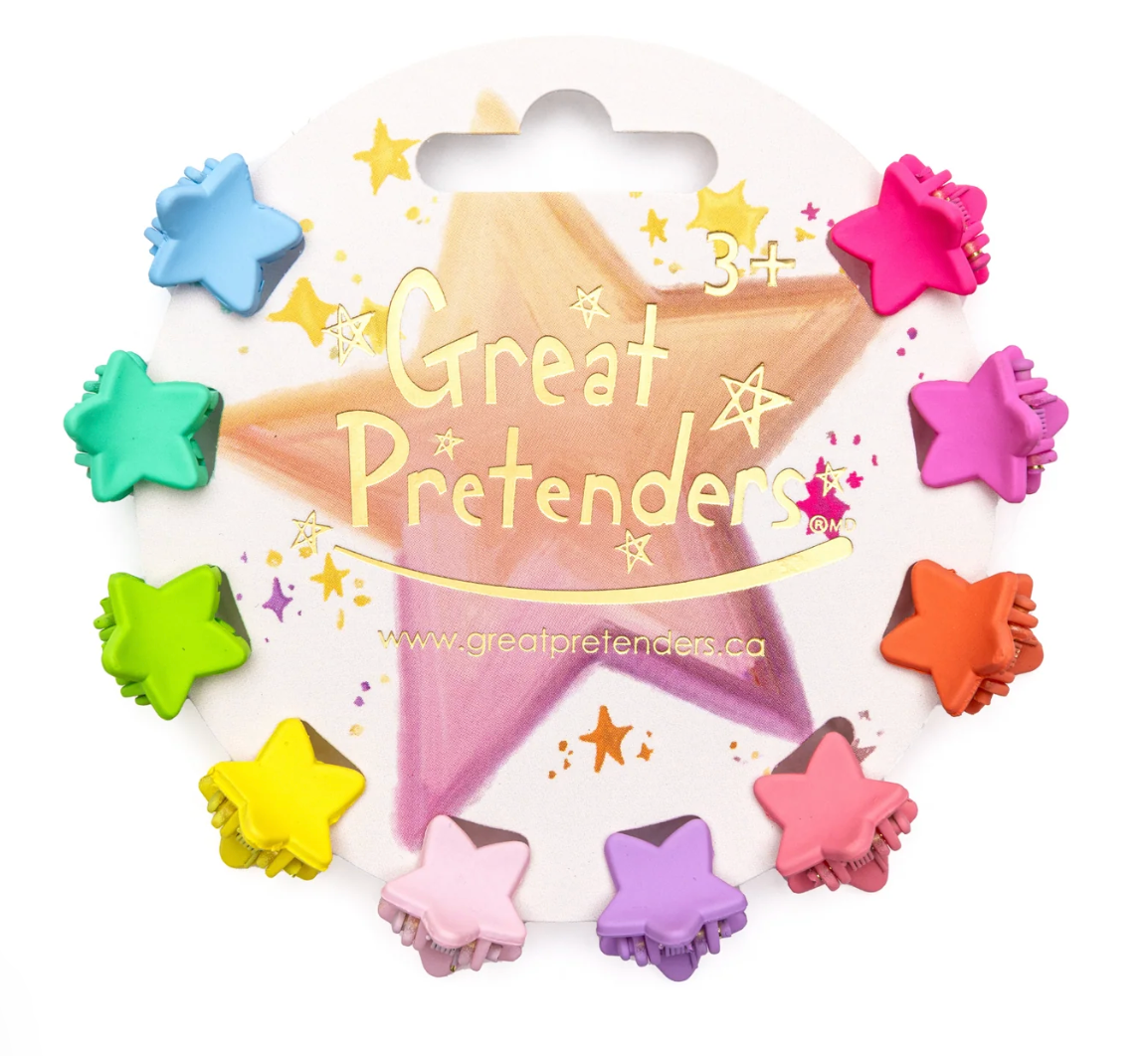 Rainbow Star Mini Hairclips from Anderson Parker