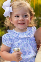 Ramona Ruffle Bubble - Pima - Handful of Hydrangeas/Worth Ave White from Anderson Parker