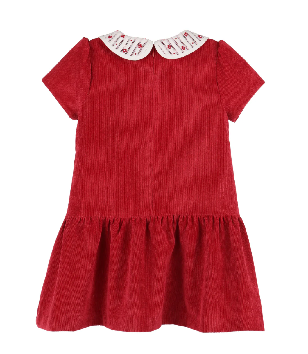 Randalls Collar Dropwaist Dress Red from Anderson Parker