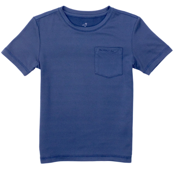 Ravine Pocket SS Tee - Dusk Blue from Anderson Parker