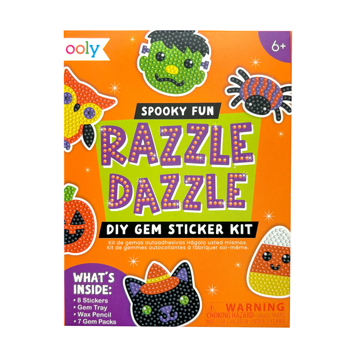 Razzle Dazzle Mini DIY Gem Sticker Kit - Spooky Fun - 8 Stickers from Anderson Parker