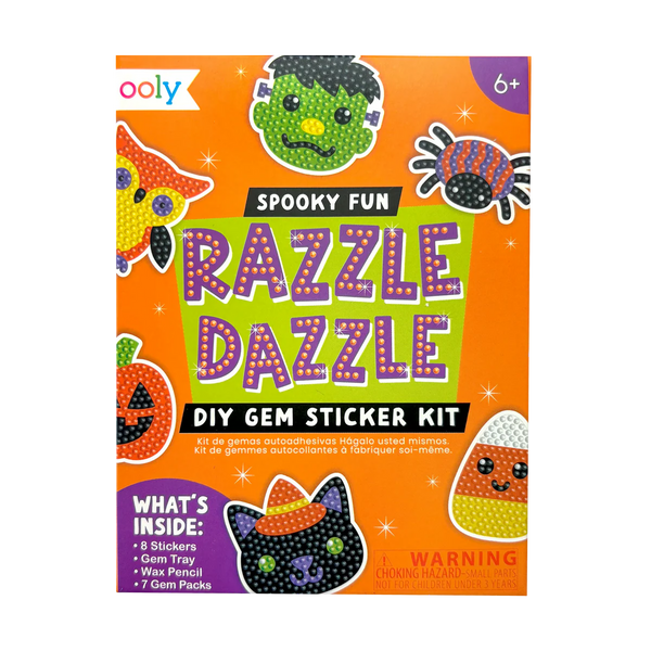 Razzle Dazzle Mini DIY Gem Sticker Kit - Spooky Fun - 8 Stickers from Anderson Parker