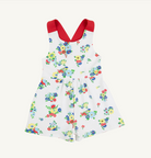Reagan Romper - Pima - Biltmore Blooms (Buckhead Blue)/Richmond Red from Anderson Parker