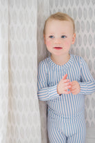 Red & Blue Stripe 2-Piece Pajamas from Anderson Parker
