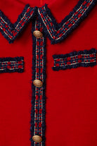 Red Dress with Tweed Details from Anderson Parker