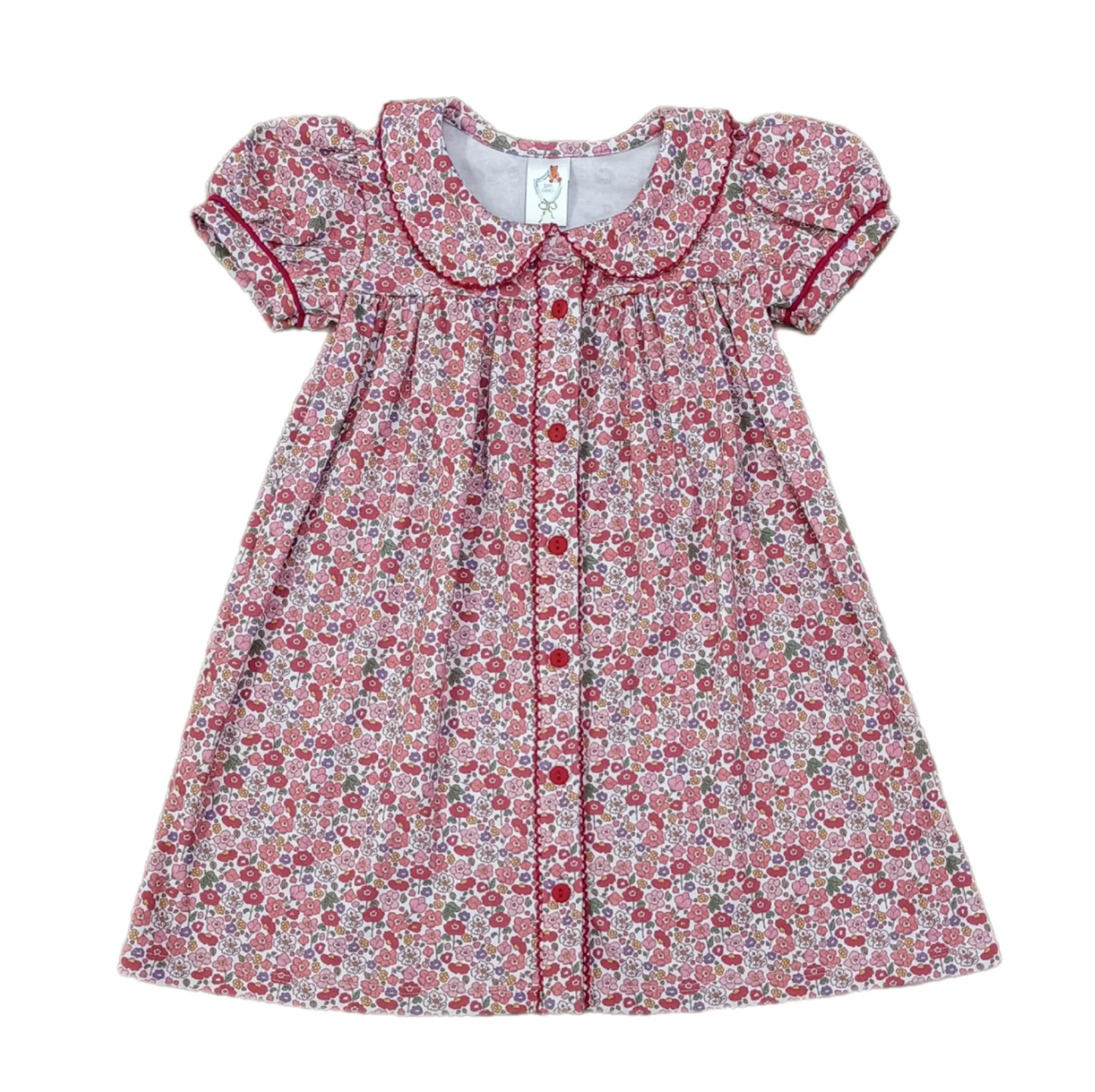 Red Knit Floral Dress from Anderson Parker