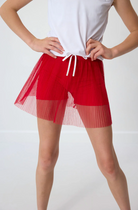 Red Pleated Skort from Anderson Parker