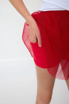 Red Pleated Skort from Anderson Parker