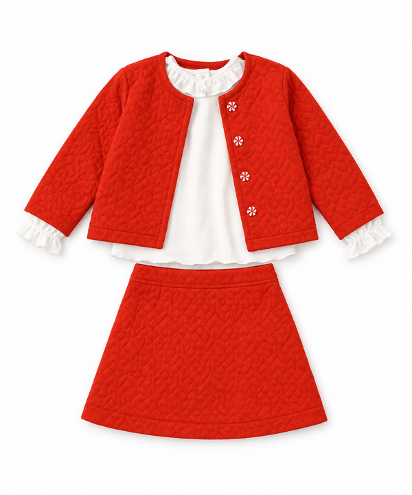 Red Quilted Set from Anderson Parker