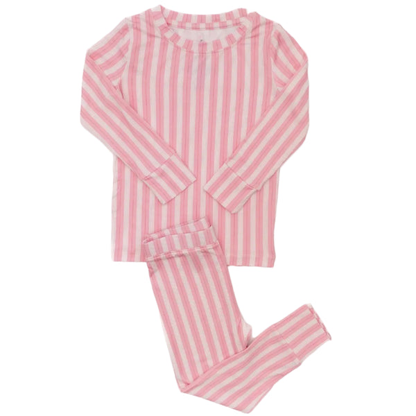Red/White Holiday Stripes 2-Piece Pajamas from Anderson Parker