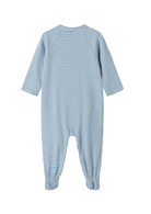Renas, Jumpsuit & Hat Set - Blue Stripe from Anderson Parker