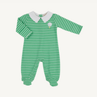 Rock Me Romper - Gibson Island Green Stripe/Worth Ave White/Golf from Anderson Parker