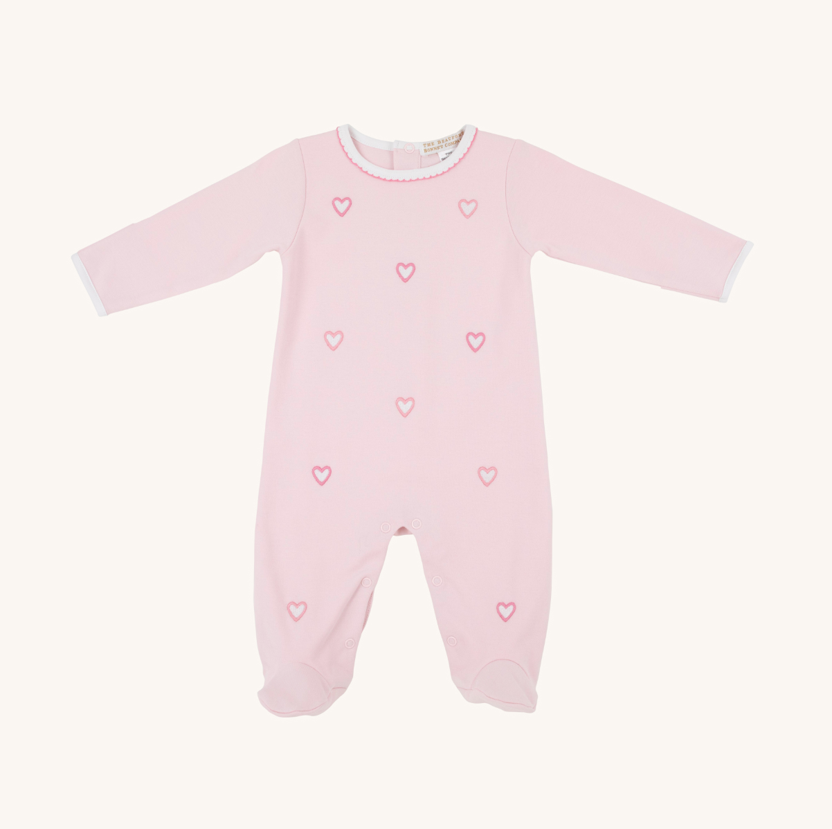 Rock Me Romper - Palm Beach Pink/Hearts from Anderson Parker