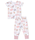 Rodeo Patches Pink - Short Sleeve Loungewear Set from Anderson Parker