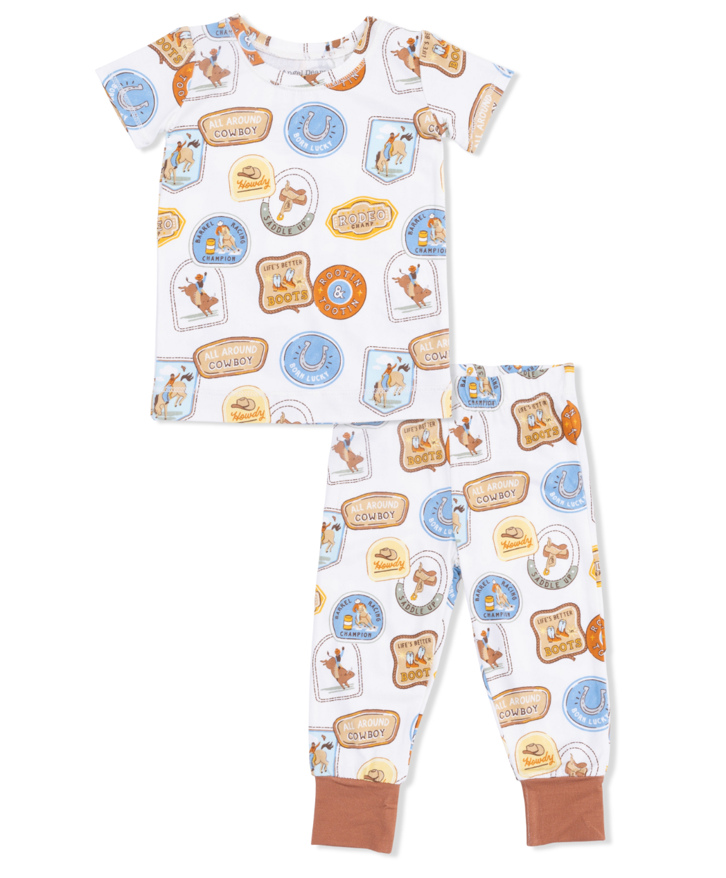 Rodeo Patches Uni - Short Sleeve Loungewear Set from Anderson Parker