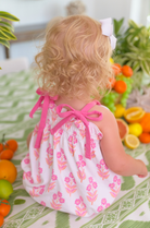 Rosey Romper - Bridgetown Harbour Hand Block/Winter Park Pink from Anderson Parker