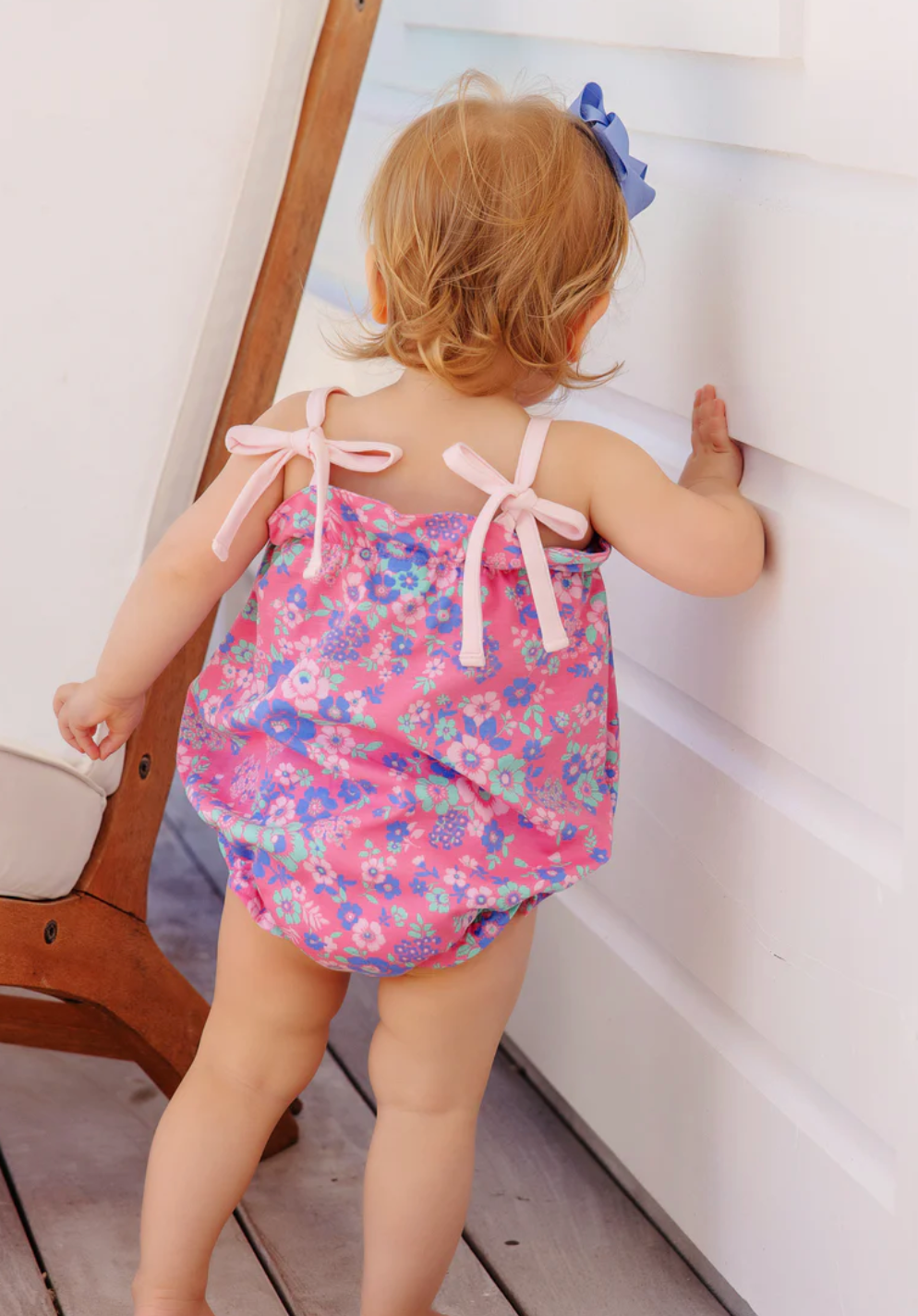 Rosey Romper - Mt. Paran Mini Floral with Palm Beach Pink - Anderson Parker