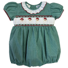 Rosie Santa Smocked Bubble from Anderson Parker