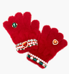 Ruby Red Jeweled Gloves from Anderson Parker