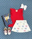 Ruehling Ruffle Top - Richmond Red from Anderson Parker