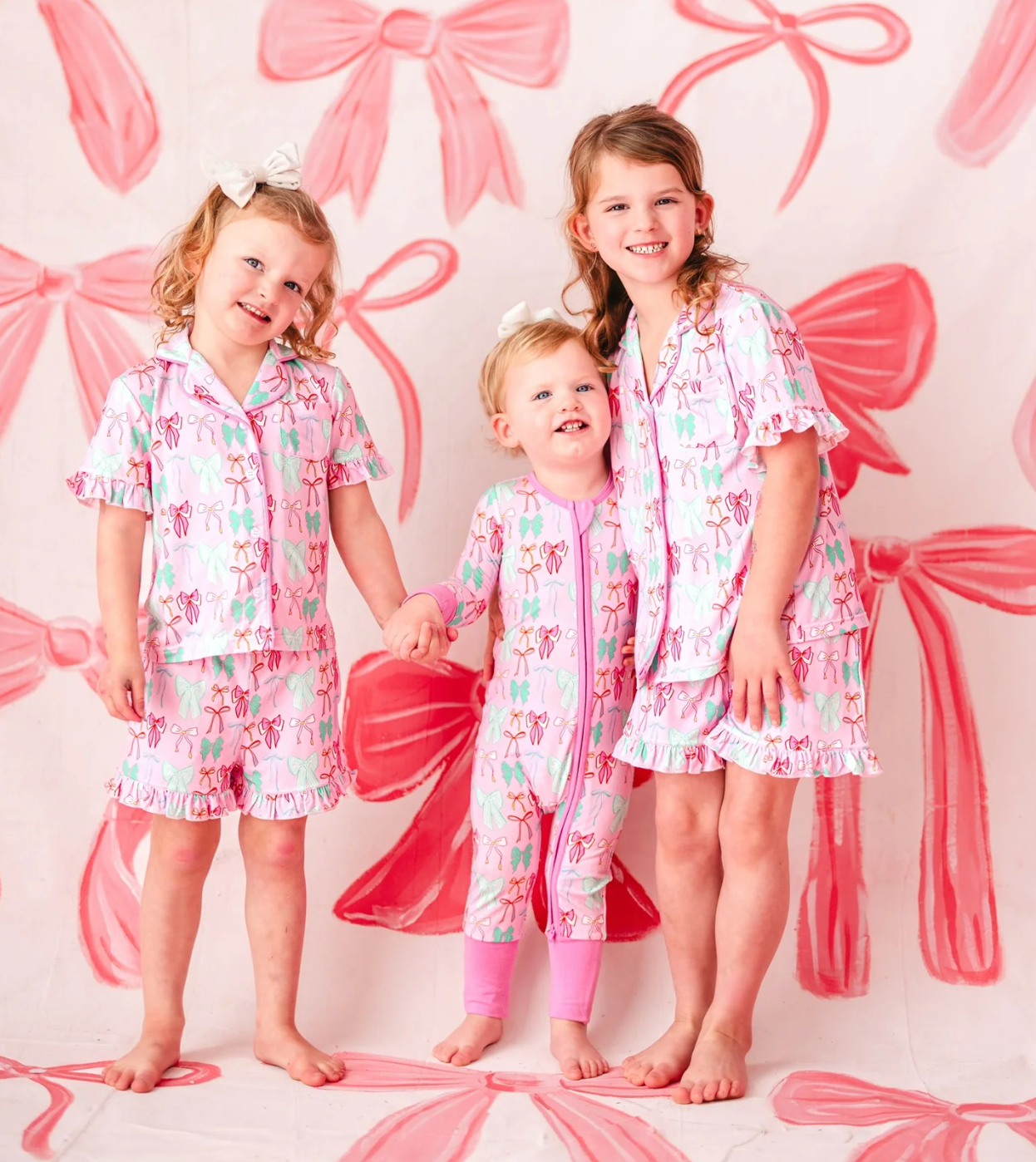 Ruffle Loungewear Set - Bows - Anderson Parker