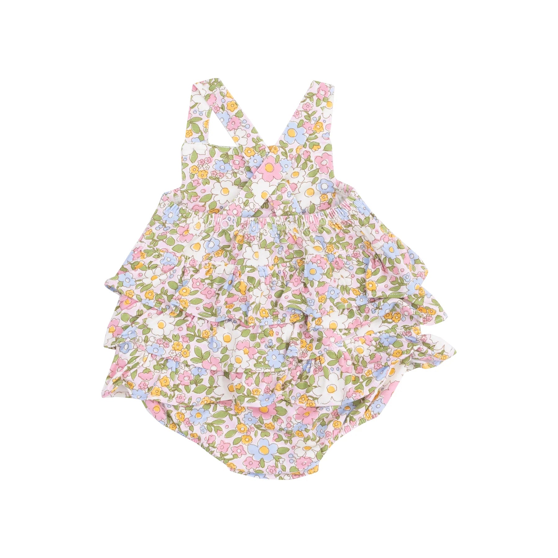 Ruffle Sunsuit - Bubbly Baby Calico - Anderson Parker