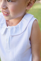 Ruffled Peter Pan Sleeveless Shirt from Anderson Parker