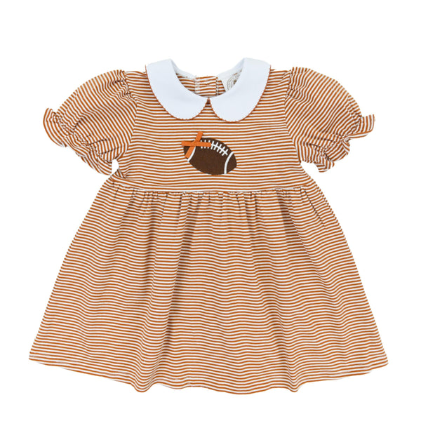 Rust Stripe Tailgate Dress from Anderson Parker