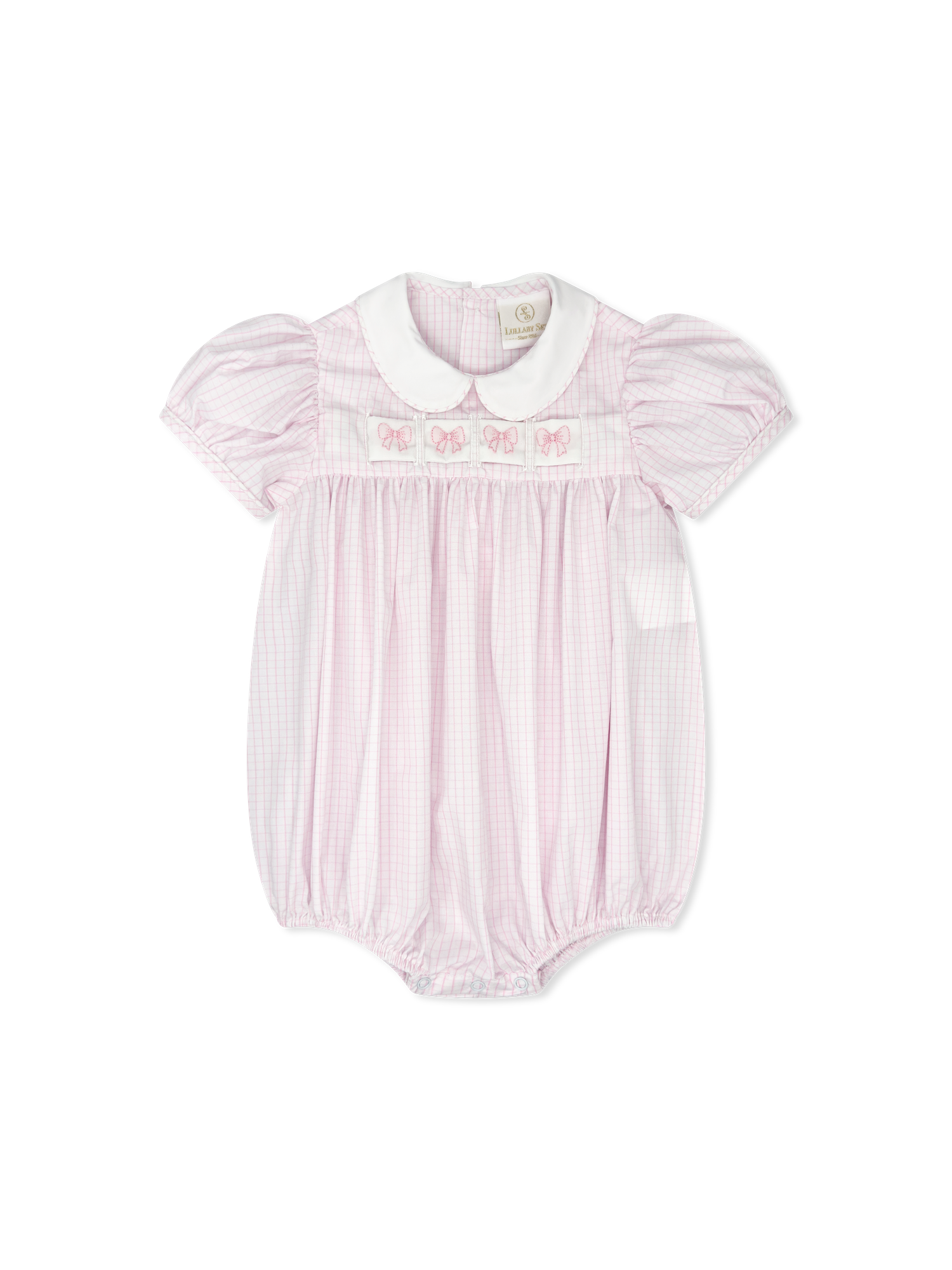 Ruth Ribbon Bubble - Classic Pink Windowpane from Anderson Parker