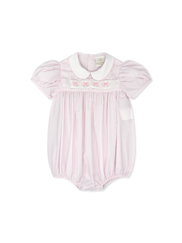 Ruth Ribbon Bubble - Classic Pink Windowpane from Anderson Parker
