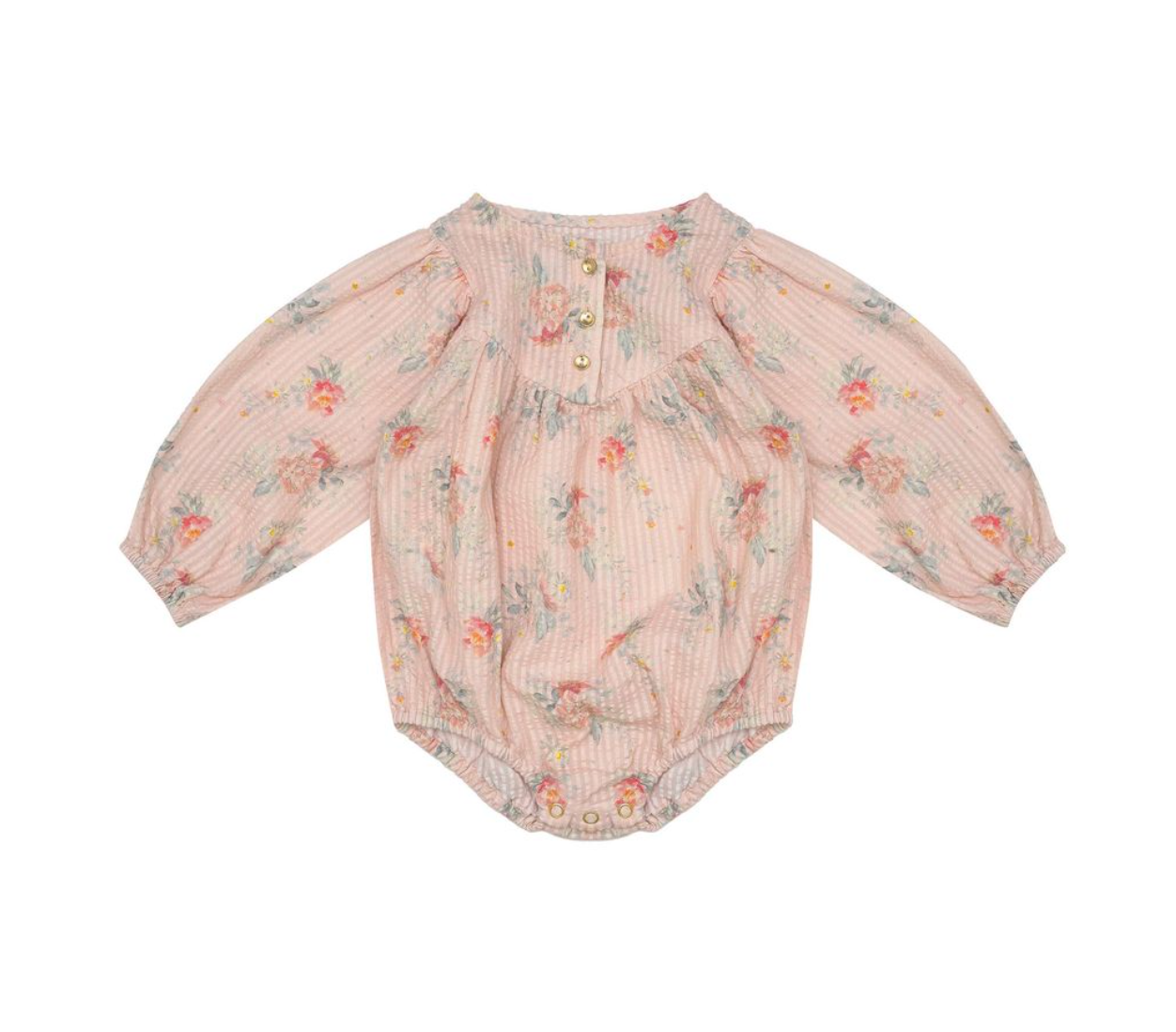 Ruth Romper - VoVo Pink Country Garden from Anderson Parker
