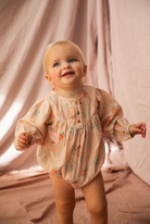 Ruth Romper - VoVo Pink Country Garden from Anderson Parker
