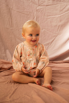 Ruth Romper - VoVo Pink Country Garden from Anderson Parker