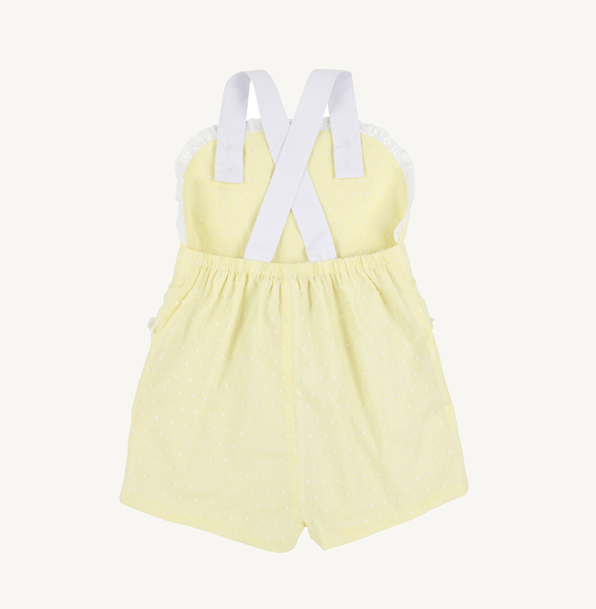Ruthie Romper - Dallas Dot - York Yellow and Worth Ave White Dallas Dot from Anderson Parker
