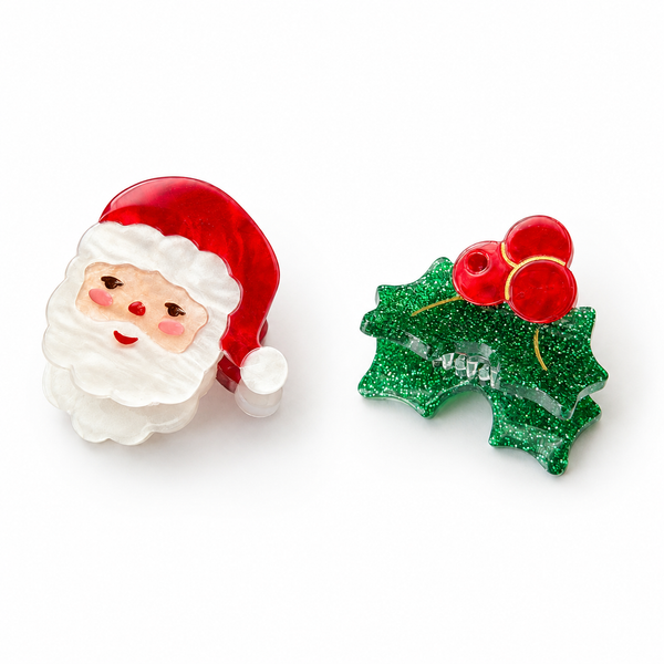 SANTA HOLLY BERRY HAIR CLAWS from Anderson Parker