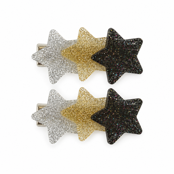 STARS GLITTER HAIR CLIPS from Anderson Parker