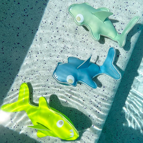 Salty the Shark Dive Buddies Aqua Neon Yellow Set of 3 from Anderson Parker