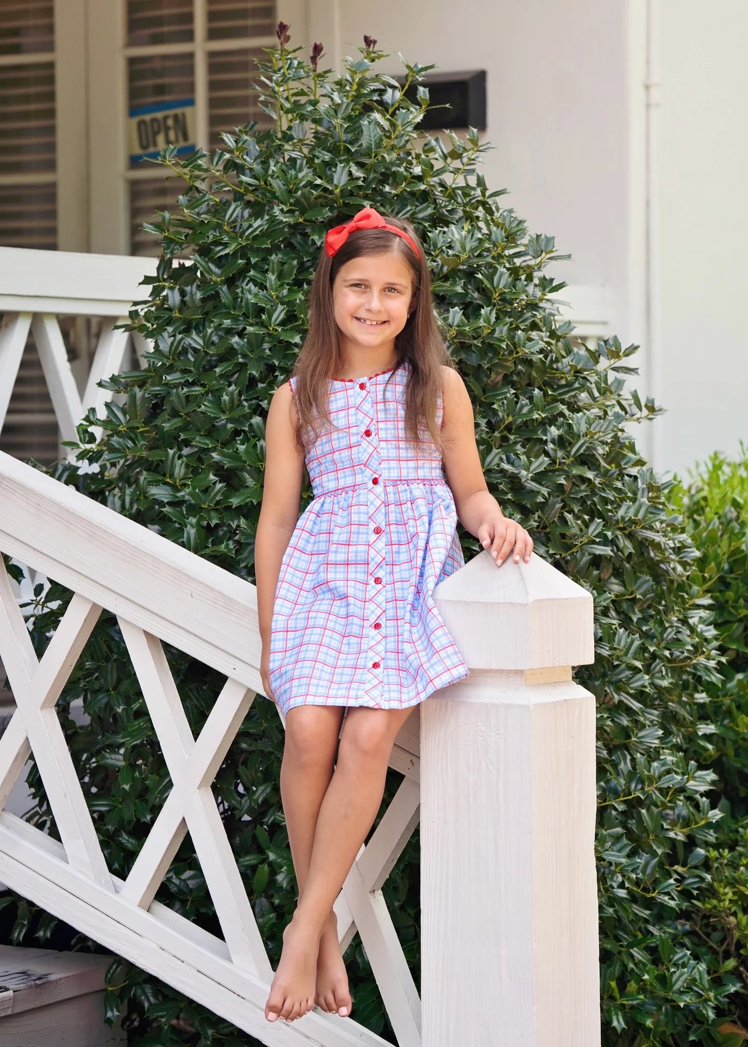 Sammie Dress Patriotic Plaid - Anderson Parker