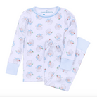 Santa Baby Long Pajamas - Light Blue from Anderson Parker